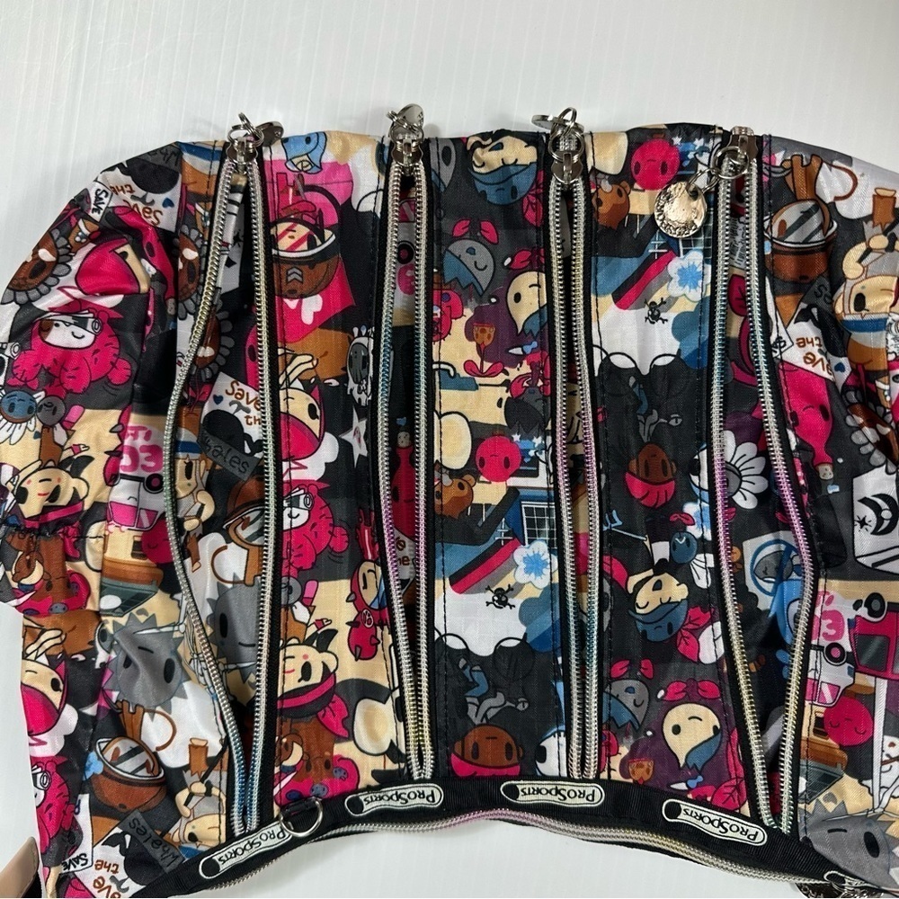 ProSports Purse Bag  Colorful Illustrated (TokiDoki inspired) Zippers Adjustable - Picture 10 of 14